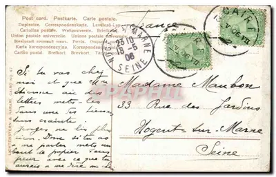 Camelo no deserto — cena de viagem — editor Lichtenstern & Haraphil, n°47 — Verso