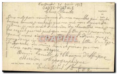 Salônica — Panorama dos velhos muros do lado norte — Editor Haanuel Natt, N. 1694 — Verso