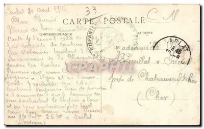 Coutras (Gironde) — Plac Rady Miejskiej — Libourne, n°484 — Rewers