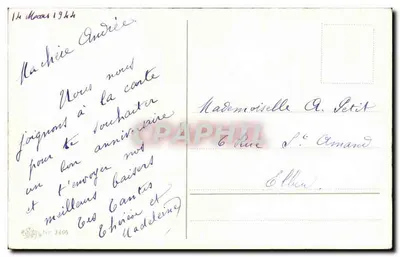 Ciclamoras vermelhas — Aniversário — editor não visível — Verso