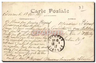 Libourne — Cours Tourny i Statua Kapitana de Géreaux — Wydanie specjalne « Aux Dames de France » — Rewers