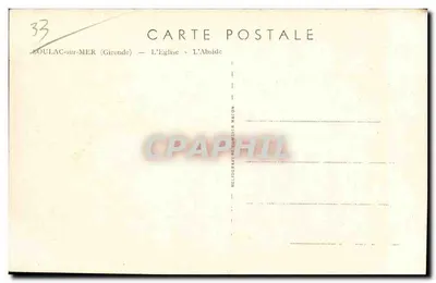Boulac-sur-Mer — A Igreja — A Abside — Editor Macon — Verso