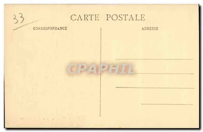 Bordeaux — A Rade, vista tirada da Bastide — editor não identificado, n° de série 66 — Verso