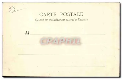 Stara pocztówka Bordeaux Port Bateaux — Rewers