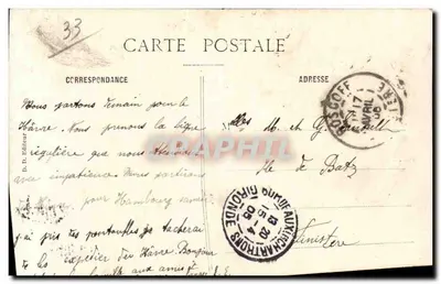 Bordeaux — Pamiątka z Bordeaux — D. D. Wydawca — Rewers