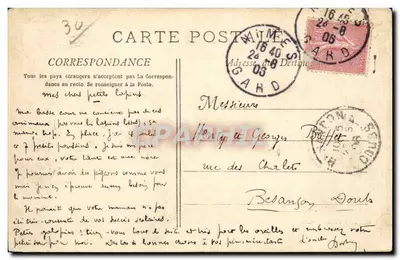 Avenue Feuchères — Marsylia — Phototyp E. Lacour — nr 1183 — Rewers