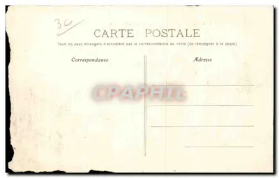 Bilhete postal antigo Lasalle Le Barraquette Villa dos Palmier — Verso