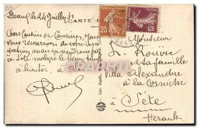 Saintes-Maries-de-la-Mer — Fachada da Igreja (século XI) — Ed. Espéllly, em Sète — Verso