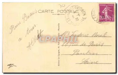 Villeneuve-lès-Avignon — A Torre Filipe o Belo — J.G 1081 — Verso