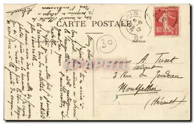Alais — Szpital i Schody Marzyszy — Papeterie Nouvelle, wydawca — Rewers