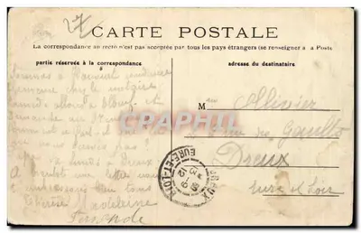 Harcourt (Eure) — Castelo dos Rufflets — Editor A. Eliepant em Harcourt — GH. Paris — Verso
