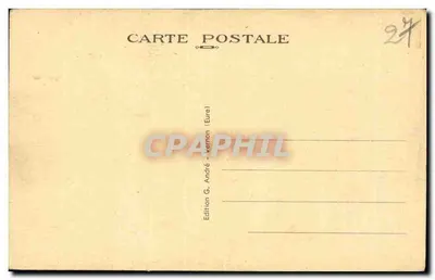 Pacy-sur-Eure (Eure) — Iglesia (siglo XI) — Edición G. André (Vernon) — Reverso