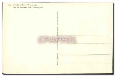 Luta de touro — Capa de Verónica — Sam Galáza — Verso