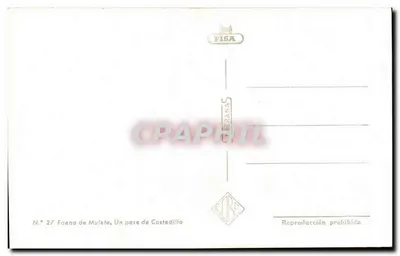 Faena de Muleta — Um passe de Costedillo — FISA — Verso