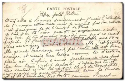 Sur la route de Louviers — scène de carrosse et de charretier — éditeur Gaby Morin, n°2 — Verso