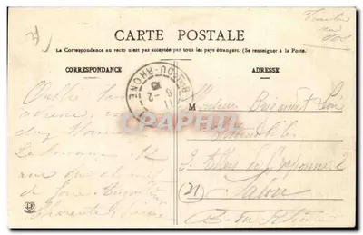Toulouse - A Rue Alsace-Lorraine no Cruzeiro Lafayette — Verso