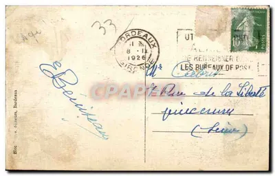 Bordeaux — Place Tourny i Cours de Verdun — BR — Rewers