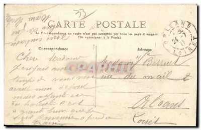 Bordeaux — Margens do rio Garonne — editor desconhecido, número de série 33 — Verso