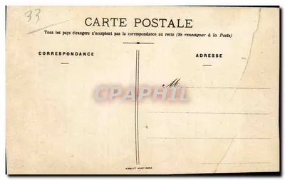 पुराना पोस्टकार्ड बोर्डो में भाप नौकायन के सौ वर्ष के जश्न मई नवंबर 1907 — पीछे