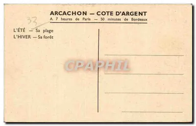 Arcachon — Nad niebieskimi falami — « Leo Neveu » — Rewers