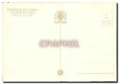 Przejście na kolanach z kapą — Larga Cambiada — (6) — Laïetana, seria 5518 — Rewers