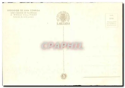 Equipe de toureiros — (2) - Cuadrillas - (2) — Laietana — Verso