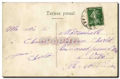 Stara pocztówka Corrida Course de taureaux Saludo a la presidencia Taureau — Rewers