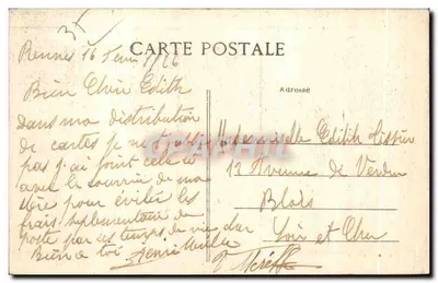 Rennes — Hôtel de Ville — Panthéon — Laurent-Nel, Rennes — Rewers