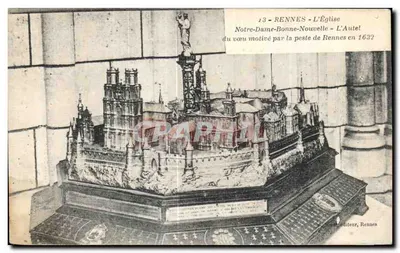 Rennes - A Igreja Notre-Dame-Bonne-Nouvelle - O Altar do Voto Motivado pela Peste de Rennes em 1632
