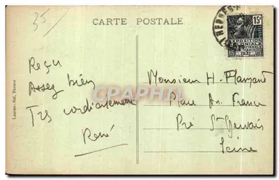 Rennes - Igreja de Saint-Aubin e Basílica de Nossa Senhora de Bonne-Nouvelle — editor Laurent-Nel, n° 4444 — Verso