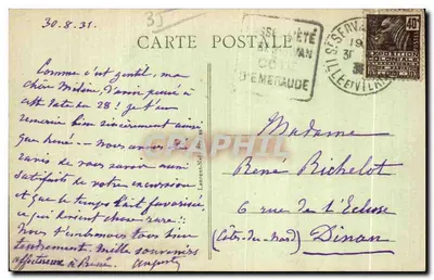 Côte d'Emeraude — St-Servan-sur-Mer — wydawca anonimowy, n° 2512 — Rewers