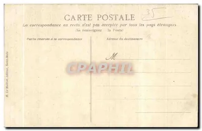 Côte d'Émeraude - Saint-Lunaire - A Gruta das Sereias — H. Le Mallot, editor, Saint-Malo — Verso
