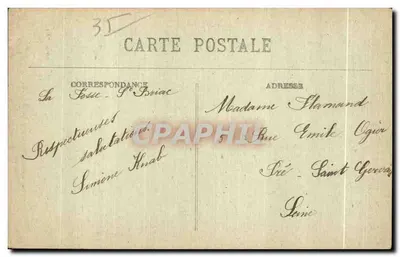 Costa d'Emeraude — Vicino a DINARD — Saint-Lunaire — Le Décollé - Le Trou au Chat — Coll. Guérin, St Malo (1 et-V) — Verso