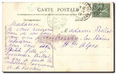 Côte d'Émeraude — Saint-Lunaire — Le Décollé — H. Le Maillot, n°1113 — Rewers