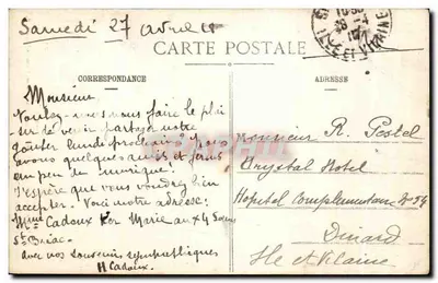 Costa de Émeraude - Arredores de Dinard - A Gruta das Andorinhas - G. F. - Coleção Germains, T. Guérin succ., St-Malo — Verso
