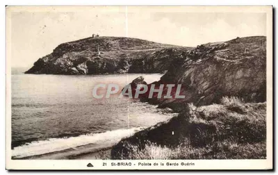 St-Briac - Ponta da Guarda Guérin — Bilhete postal antigo n°21, editor não visível