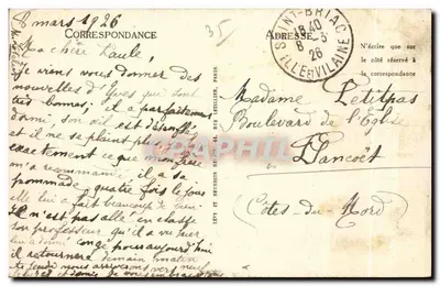 Saint-Briac - A Gruta do Béchet — editor LL — Verso