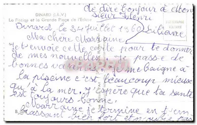 Dinard (I.&V.) — Pływalnia i Duża Plaża Ecluse — Wydawnictwo Sztuki — Rewers