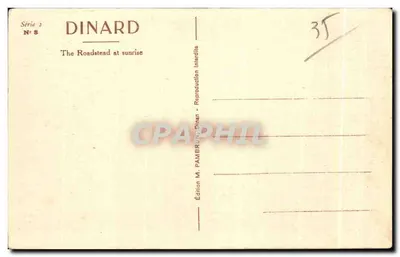 Dinard - Zatoka przy wschodzie słońca — Série 2 N°8 — Wydawnictwo M. Pambrun, Dinan — Rewers
