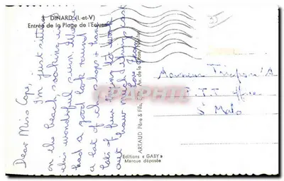 Dinard (Ille-et-Vilaine) — Wejście na plażę Éoluse — Éditions Gaby — Rewers