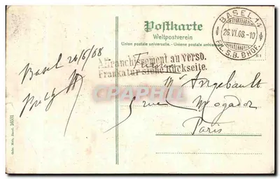 Basel, Pauluskirche — éditeur FIL.S.B.BHOF, n° 16531 — Verso