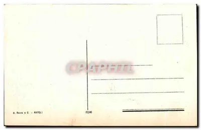 NAPOLI - Via Partenope z rybakami, którzy wyciągają sieci — R. Renza e C. - N° 8196 — Rewers