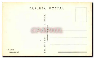 Plac Puerta del Sol — Madryt — wydawca Postales Bea, nr 1 — Rewers