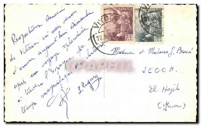 Vitoria — Vista parcial — Ed. Arribas n°37 — Verso
