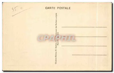 Cartolina d'epoca Côte d'Émeraude. 6. Rothénéuf — Les Rochers sculptés — L'Égyptien face aux flots — Verso