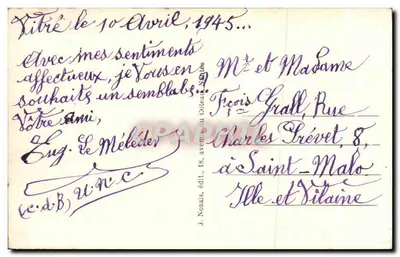 विट्रे (इल-एव-वी.) - मैडम डे सेविन्ये के किला (1626-1696) — मोज़े, संख्या 46 — पीछे