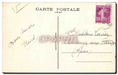 Côte d'Emeraude — Cancale, Vallée Porcon — éditeur Loïc, n° 1082 — Verso