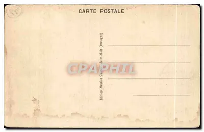 Stara pocztówka Dinard (Bretagne) La Palmeraie — Rewers