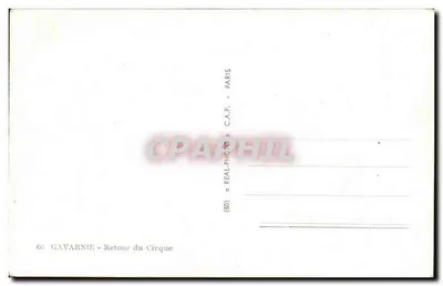 Gavarnie — Retorno do Circo — editor C.A.P. Paris — Verso