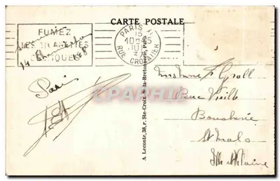 Paris - Praça da Ópera - Praça da Ópera — editor não identificado, n° de série 2 — Verso
